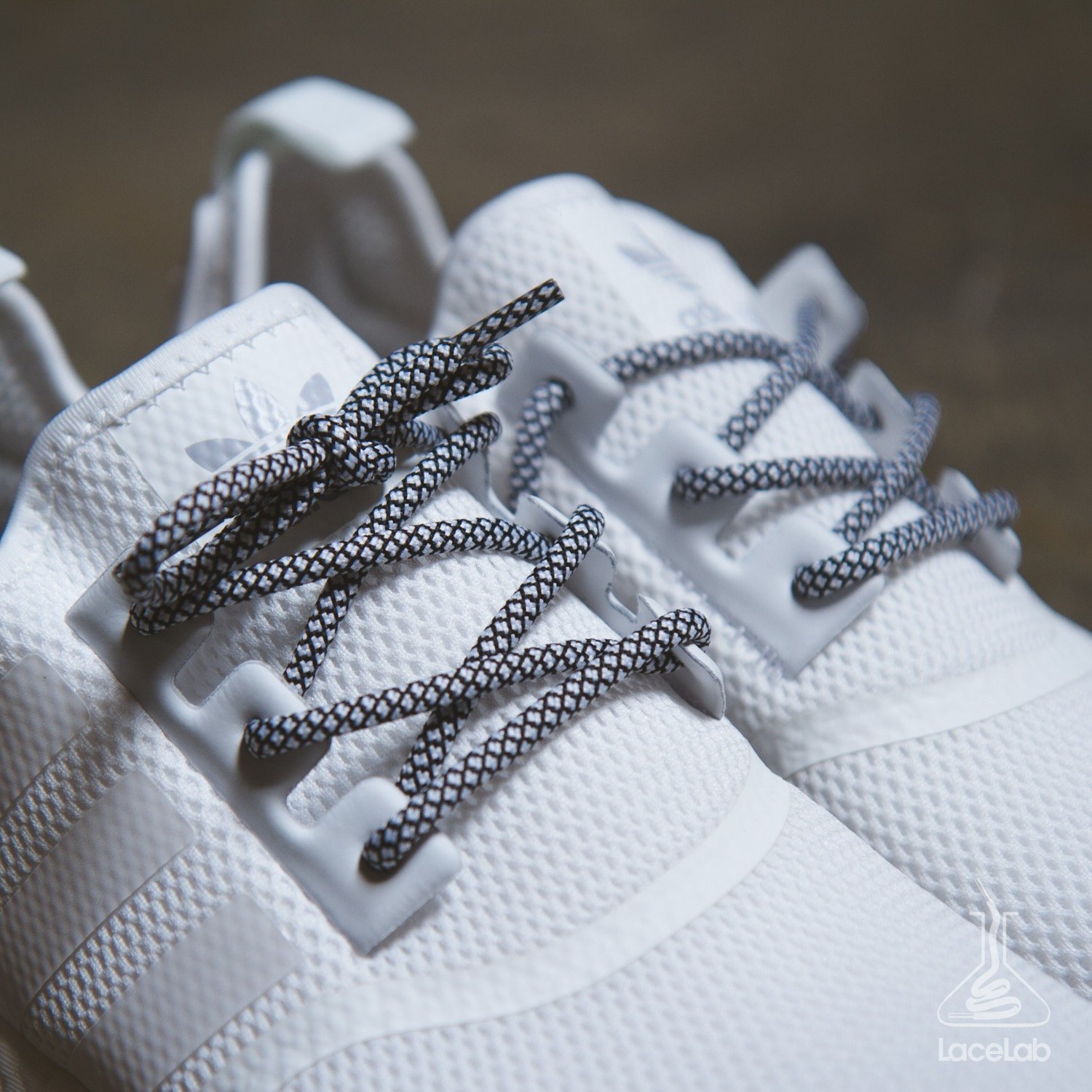 Black/White Rope Laces – Sneaks And Laces